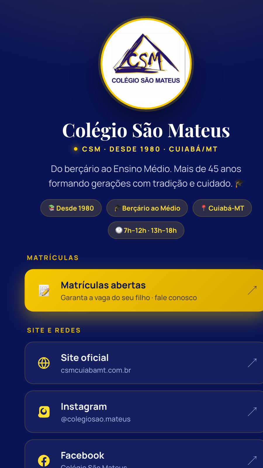Bio Colégio São Mateus