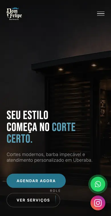 Site da Dom Felipe Barbearia