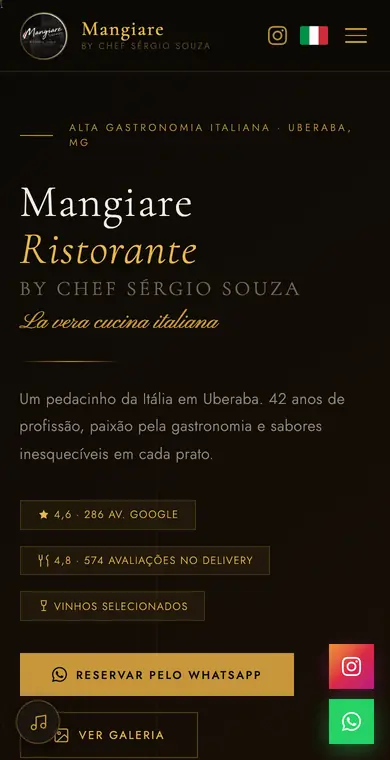 Site do Mangiare Ristorante